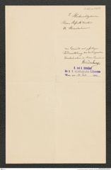 k.k. naturhistorisches Hofmuseum, Intendanzakten 1885-1896 (Hauer), Aktenzahl Z.462.a/1890, Seite 2